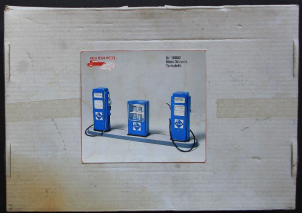 BV Aral Klein-Diorama High Tech Modell Tankstelle 1955 in Originalkarton (7626)